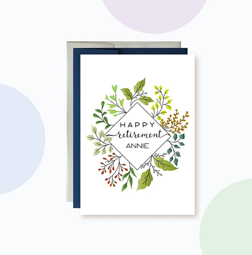 Personalized Retirement Card