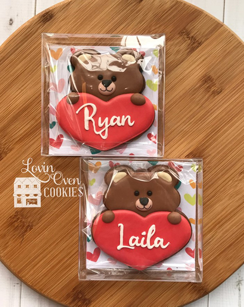 Personalized Bear Cookies