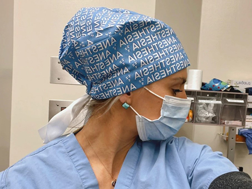 Blue Anesthesia Euro Scrub Cap