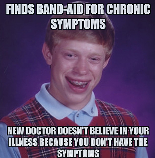 chronic illness band-aid meme