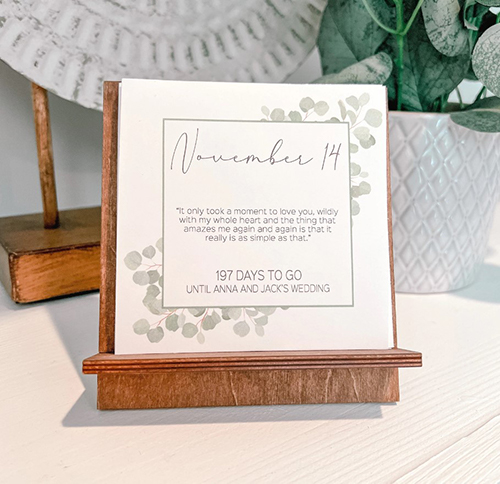 engagement gifts - Custom Wedding Countdown Calendar