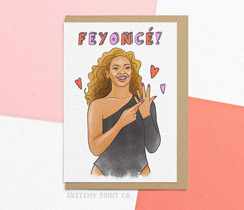 Feyonce Engagement Card