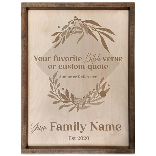 Wooden Family Plaque