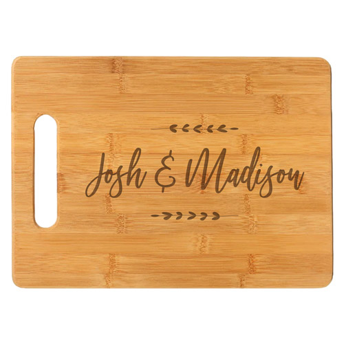 Lovebirds Bamboo Cutting Board