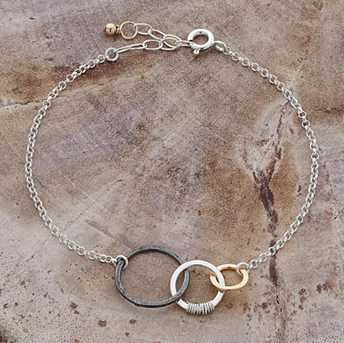 girlfriend graduation gifts-Past Present & Future Bracelet