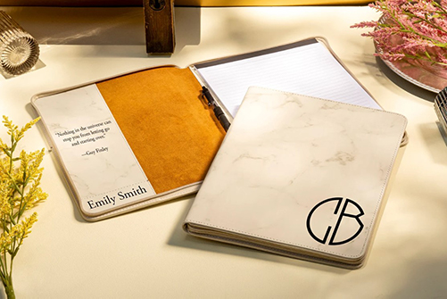 Personalized Leather Portfolio