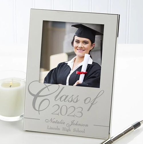 girlfriend graduation gifts-Engraved Graduation Picture Frame