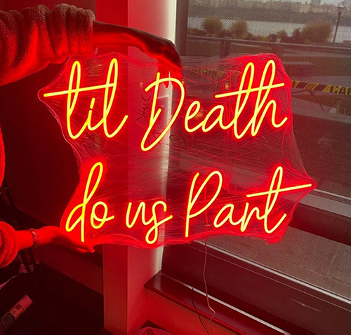 Til Death Do Us Part Neon Sign