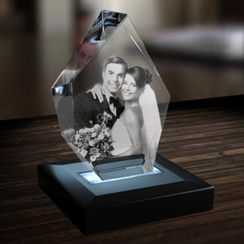 3D Engraved Crystal Photo