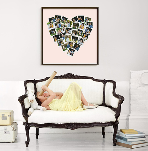 Heart Snapshot - personalized mother's day gift