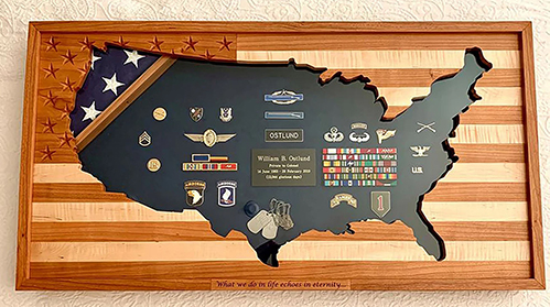 Gifts for veterans -Complete Militaria Shadowbox