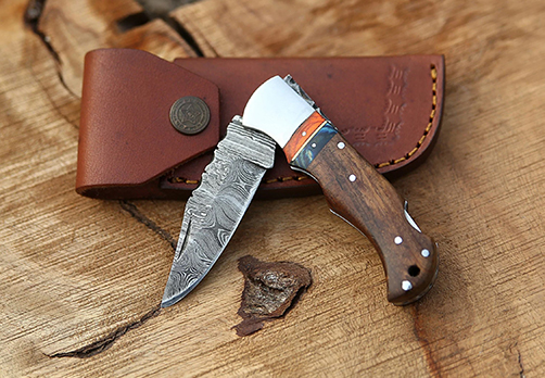 Gifts for veterans -Custom Damascus Steel Knife