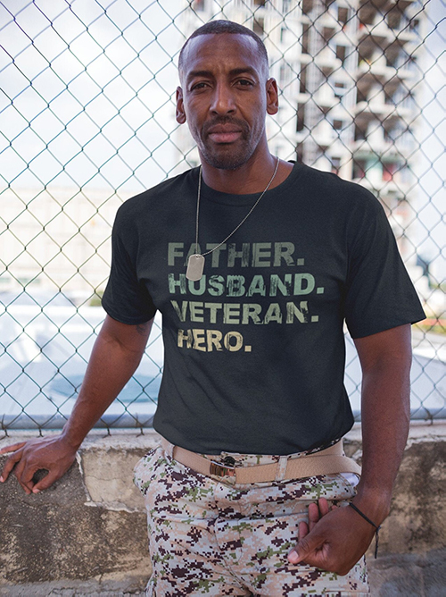 Gifts for veterans -Veteran. Hero. Shirt