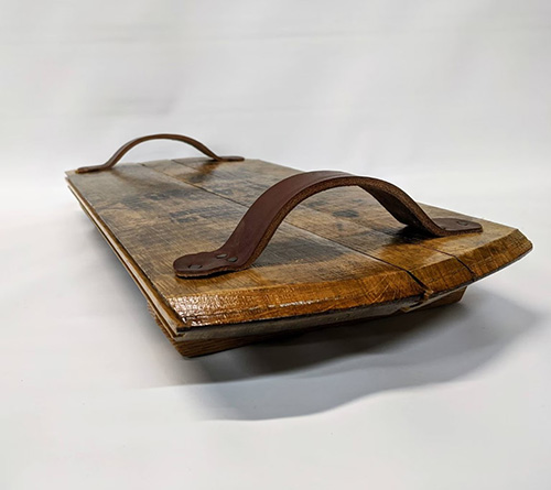 bourbon barrel tray