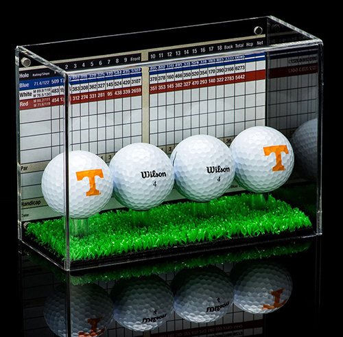 Turf Floor Single Ball Display Case