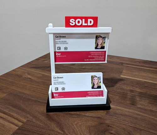 Real Estate Business Card Display