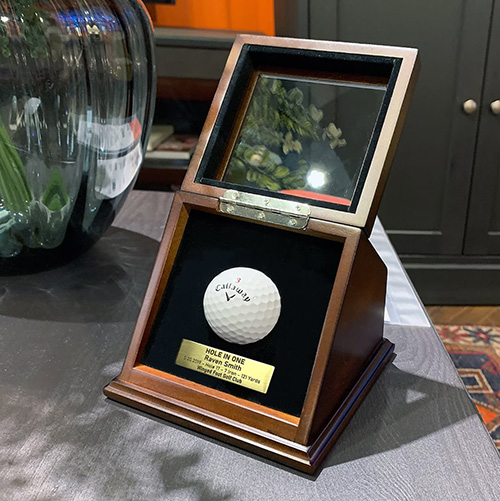 Custom Golf Ball Display Box with Glass Lid Life