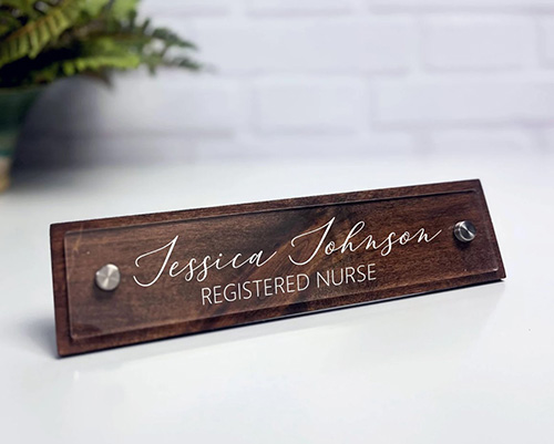 gifts for medical school graduates - Nurse Name Plate