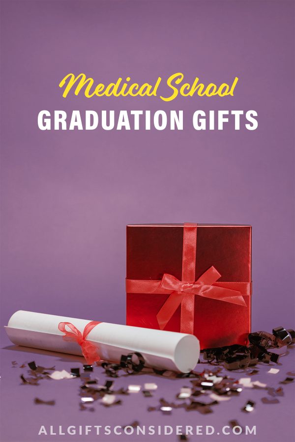gifts for medical school graduates - pin it image