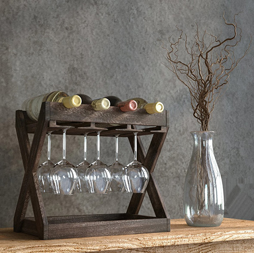 Rustic Wine Rack