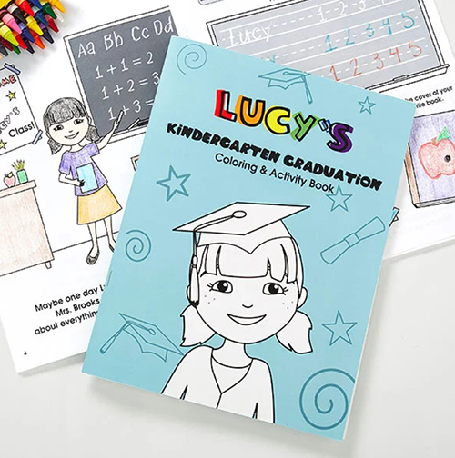 kindergarten graduation gifts - Personalized Graduation Coloring Book