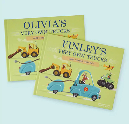 kindergarten graduation gifts - Personalized Trucks Book