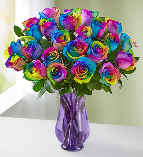 Rainbow Flower Bouquet