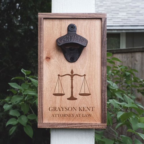 Personalized Law Bottle Opener