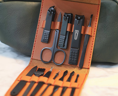 Leather Nail and Grooming Kit