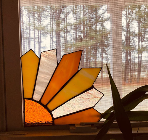 gifts for nursing home residents - Sunflower Window Suncatcher