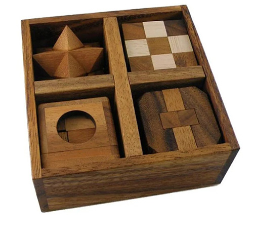 gifts for nursing home residents - Wooden Puzzle Set