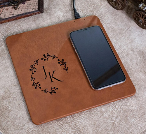 Custom Leather Charging Mat