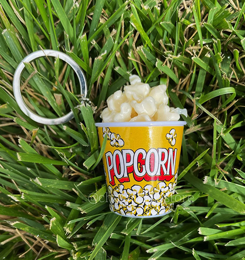 popcorn lover gifts - Popcorn Keychain