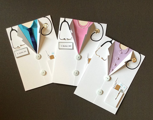 gifts for medical school graduates - Handmade Doctor Cards
