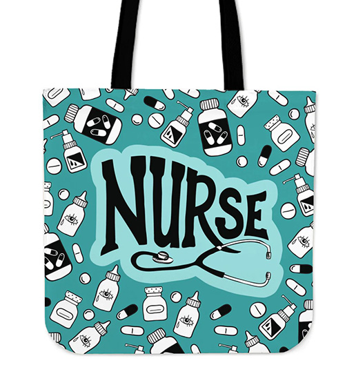 Linen Nurse Tote Bag