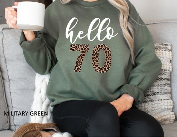 70th Birthday Gifts - Hello 70 Sweater