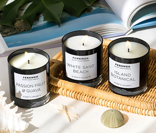 Travel Inspired Scented Candles - gifts for boat owners