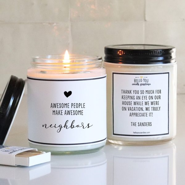 Creative gifts for neighbors - Thank You Candle