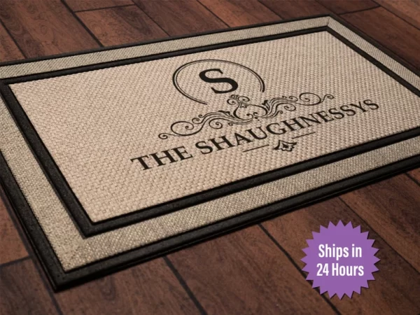 creative gifts for neighbors - doormat