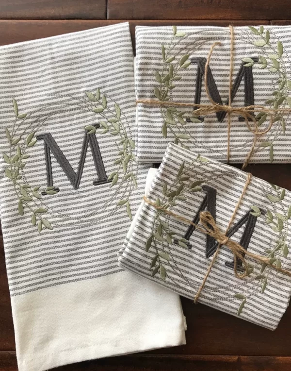 Creative Gifts For Neighbors - Monogrammed Towels