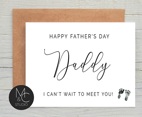 1st Father's Day Card - father's day gifts for new dads