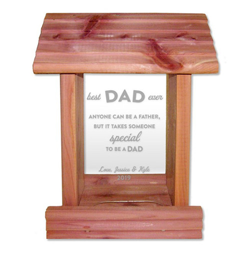 Personalized Best Dad Ever Bird Feeder - father's day gifts for new dads