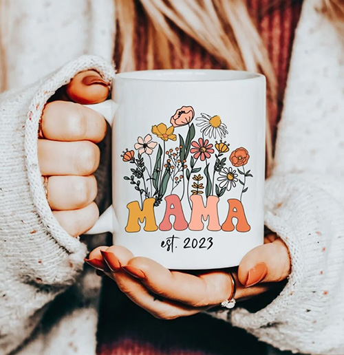 mother's day gifts for girlfriends - Mama Est. Mug
