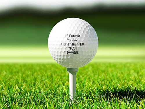 Personalized Funny Golf Balls