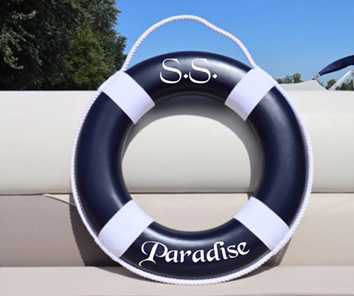 Personalized Decorative Life Ring - gifts for boat owners