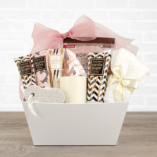 mother's day gifts for girlfriends - Time to Indulge Spa Gift Basket