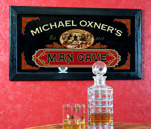 Bar Mirror Man Cave Sign