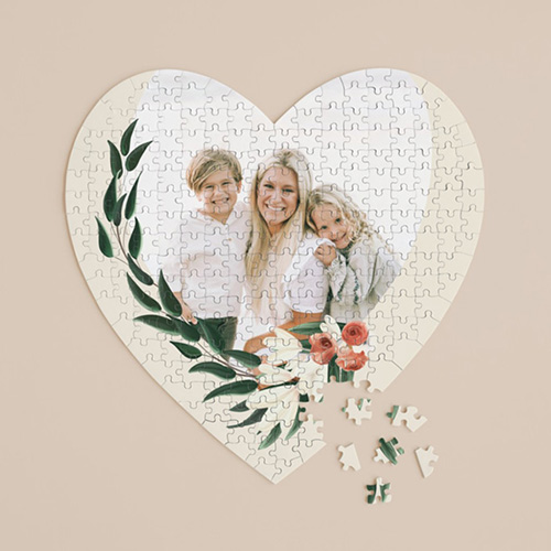 mother's day gifts for girlfriends - Growing Heart Custom Puzzle