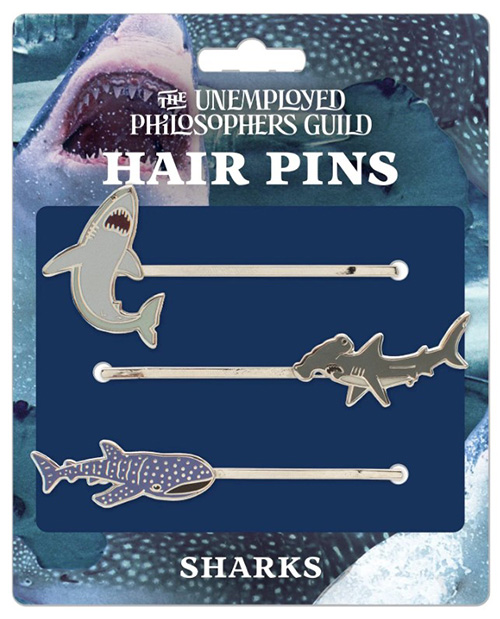 Shark Hair Pins - surfing gift ideas