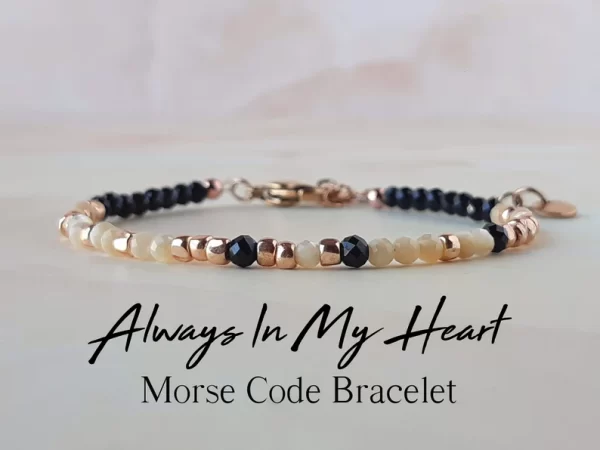 Sympathy gifts for parents - Morse Code Bracelet